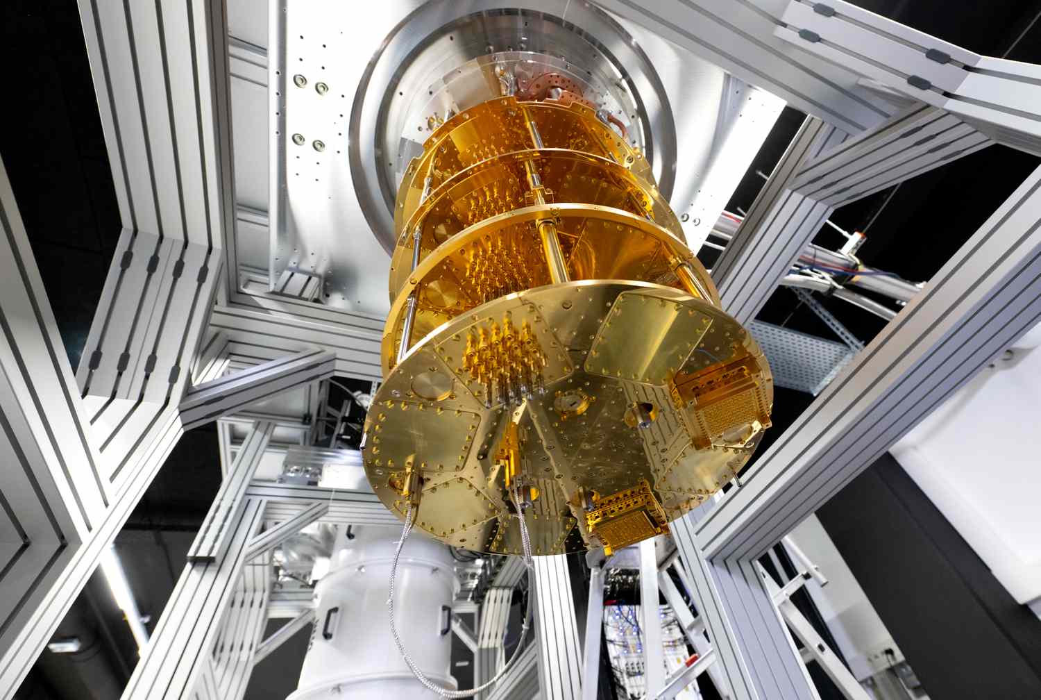 A quantum computer being built by the start-up IQM Germany.
