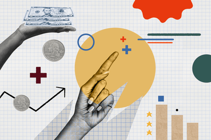 Photo and illustration composite to represent learning about more investing strategies. 