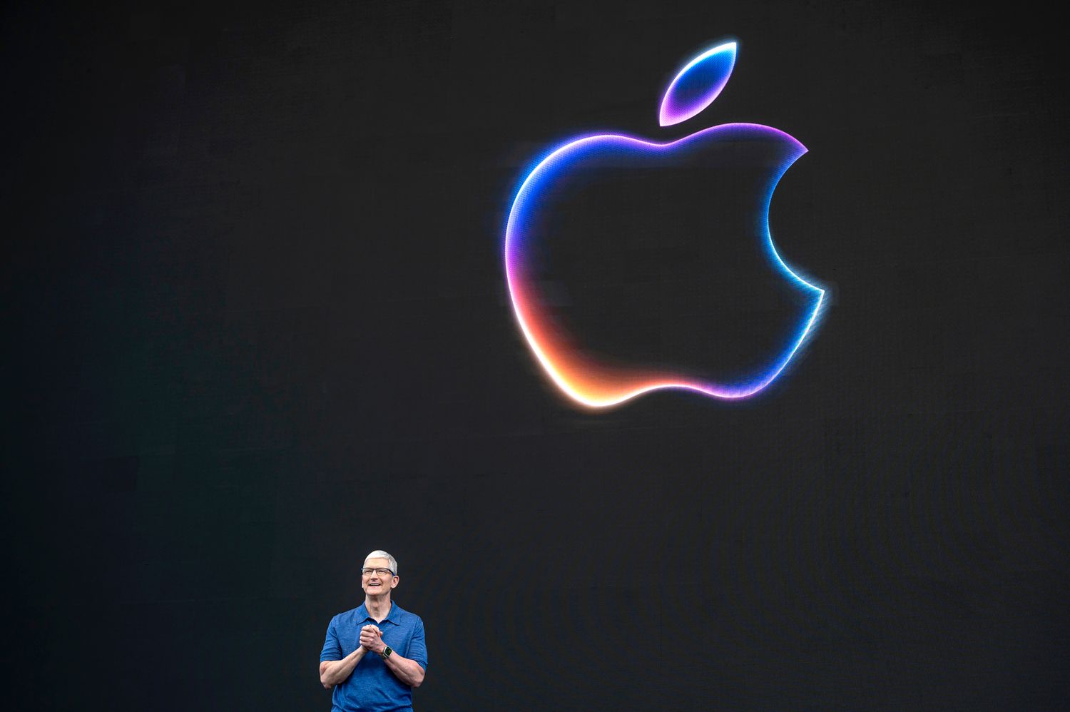 Apple CEO Tim Cook at Worldwide Developers Conference 2024.