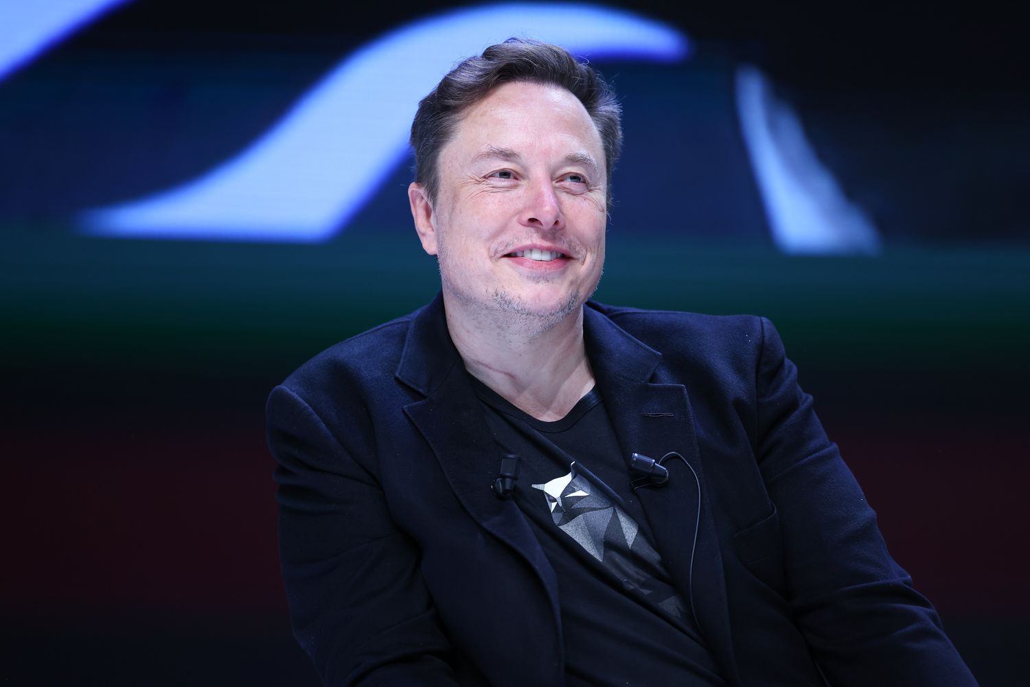 Elon Musk attends 'Exploring the New Frontiers of Innovation: Mark Read in Conversation with Elon Musk' session during the Cannes Lions International Festival Of Creativity 2024 - Day Three on June 19, 2024 in Cannes, France