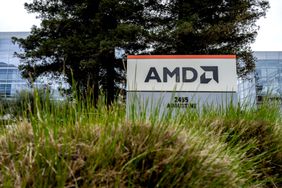 Signage outside the Advanced Micro Devices headquarters.