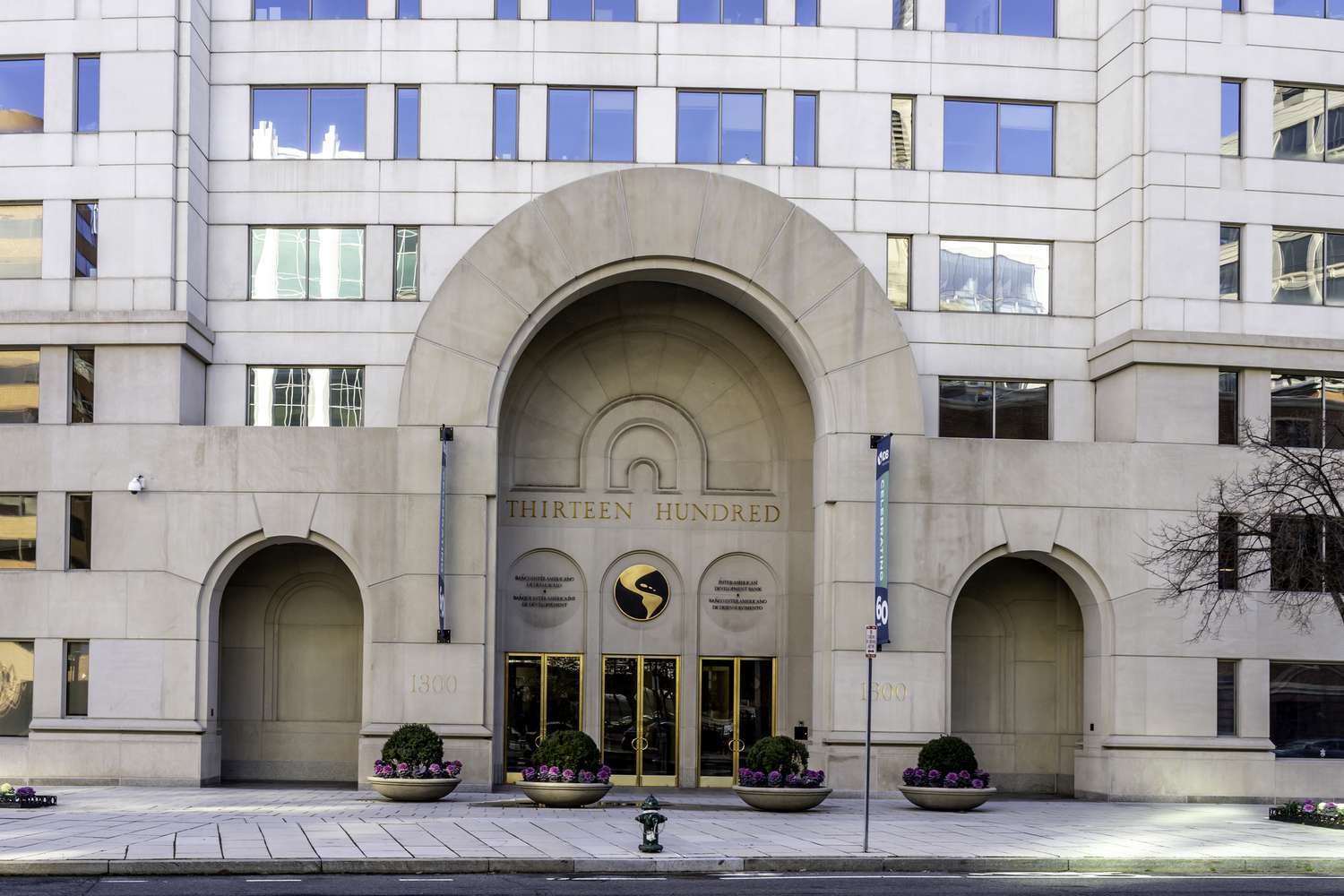  Entrance of the Inter-American Development Bank headquarters at Washington, D.C., the largest source of development financing for Latin America and the Caribbean.