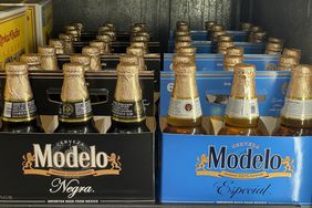 Bottles of Modelo beer