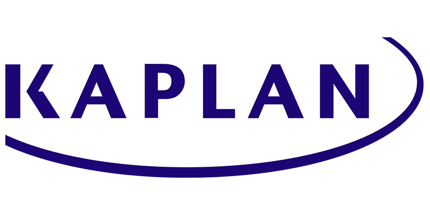 Image shows Kaplan's logo against a white background. 