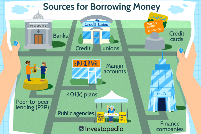 Sources for Borrowing Money