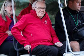 Warren Buffett, Chairman and CEO of Berkshire Hathaway, makes his way to a morning session at the Allen & Company Sun Valley Conference on July 13, 2023 in Sun Valley, Idaho