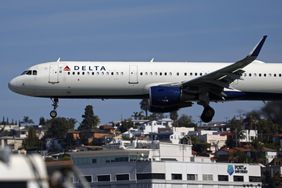 A Delta plan approaches San Diego International Airport on March 4. 