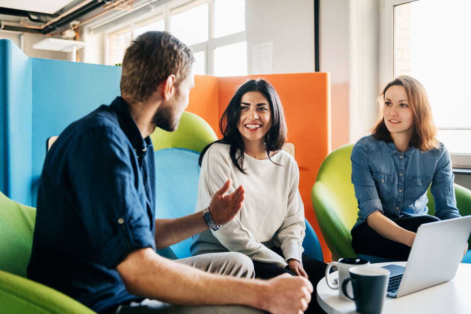 Young people in a meeting