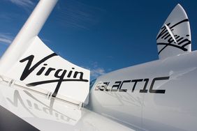 Model of Virgin Galactic's SpaceShipTwo (SS2)