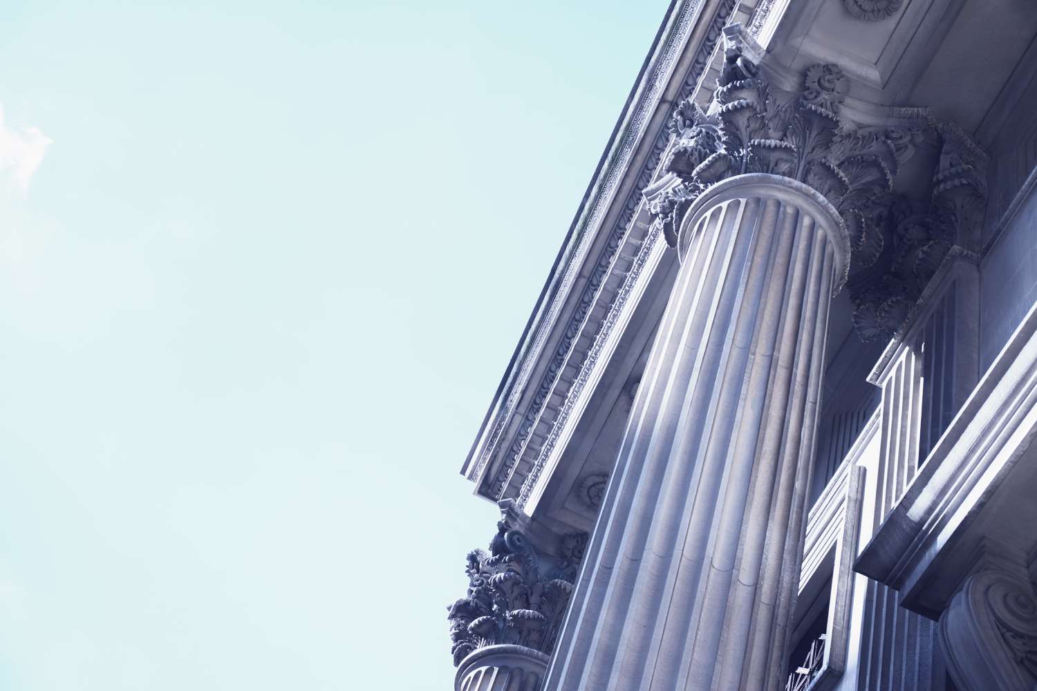 An image of a financial neoclassical building with baroque touches.