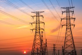 High voltage towers