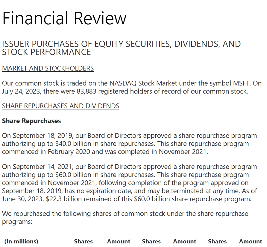 Microsoft Annual Report, 2023