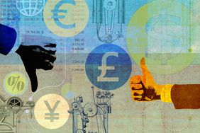 Collage of Uncertainty Forecasting Global Currency
