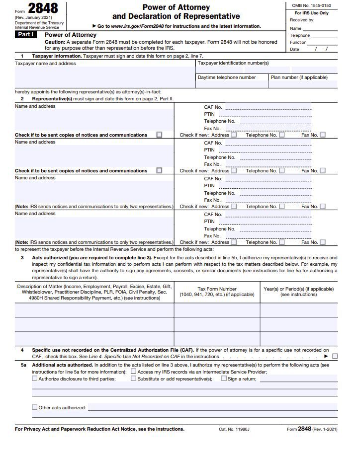 Form 2848
