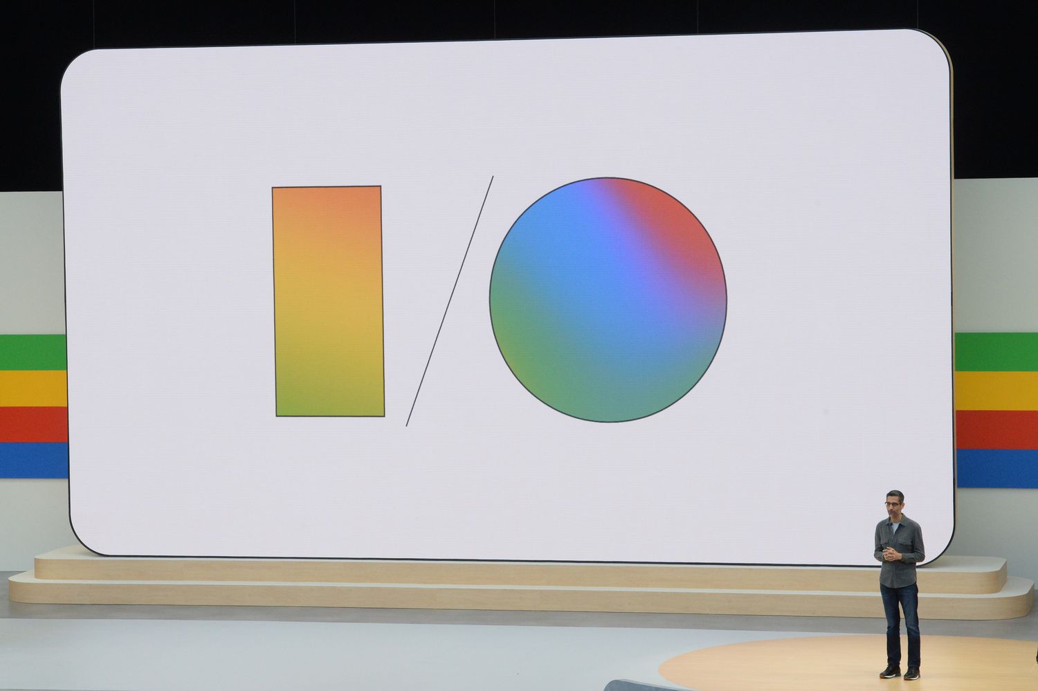 Alphabet CEO Sundar Pichai at the Google I/O 2024 keynote.