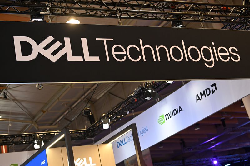 Dell signage at the Web Summit in Lisbon, Portugal.