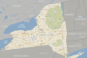 A detailed map of New York State