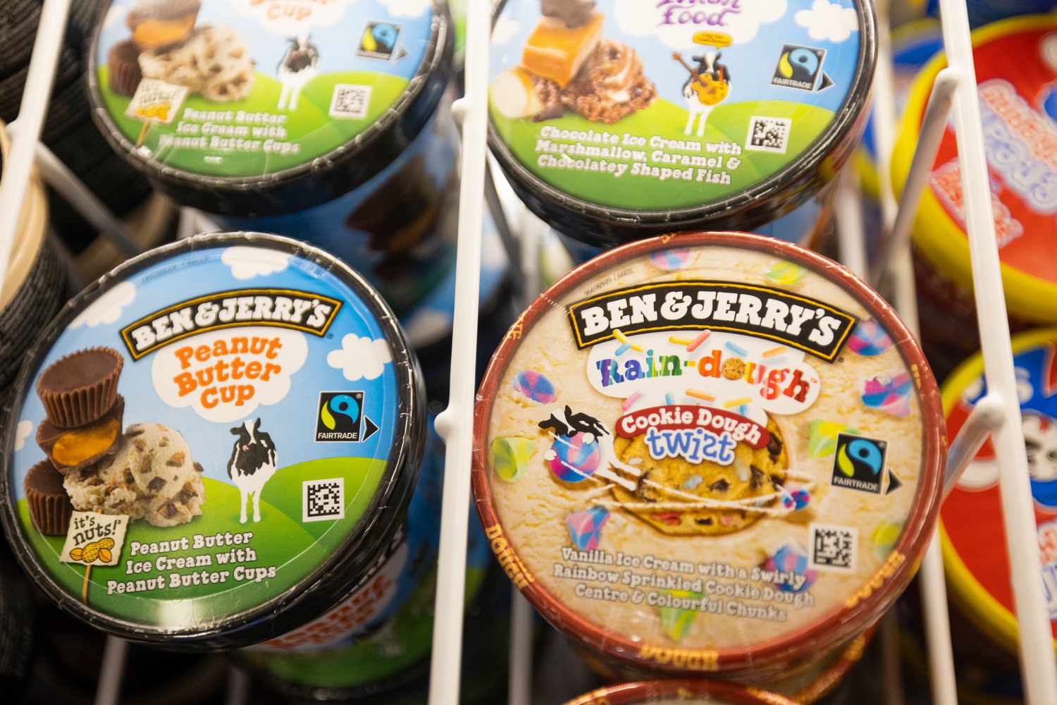 Ben and Jerry's in UK supermarket. 
