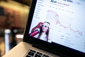 Keith Gill, who is credited with inspiring GameStop's 2020 stock rally, during a YouTube livestream shown on a laptop on June 7, 2024