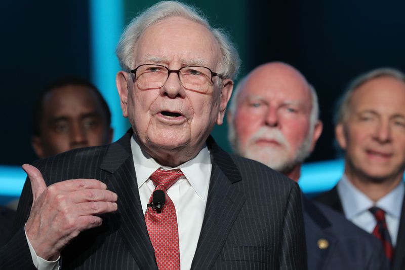 Warren Buffet speaking at event