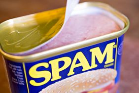 A can of Hormel Foods Corp. Spam brand cooked meat