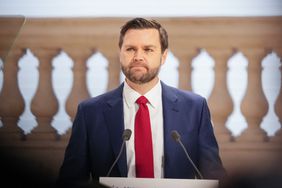 U.S. Vice President JD Vance speaks Feb. 11, 2025, at the AI Action Summit in Paris