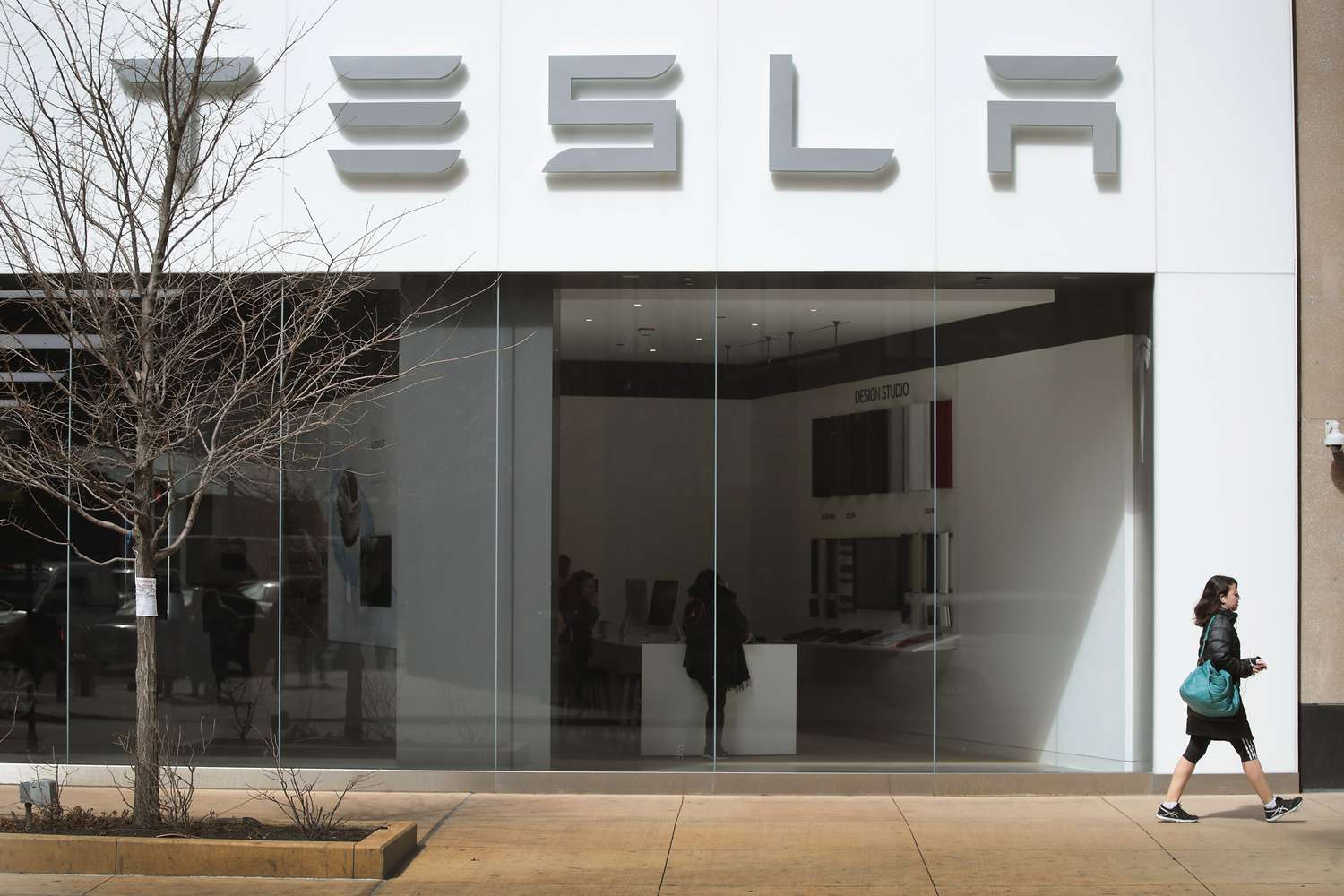 A Tesla dealership offers cars for sale on March 30, 2018 in Chicago, Illinois.