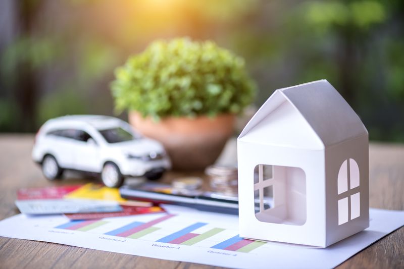 Home purchase loan concept
