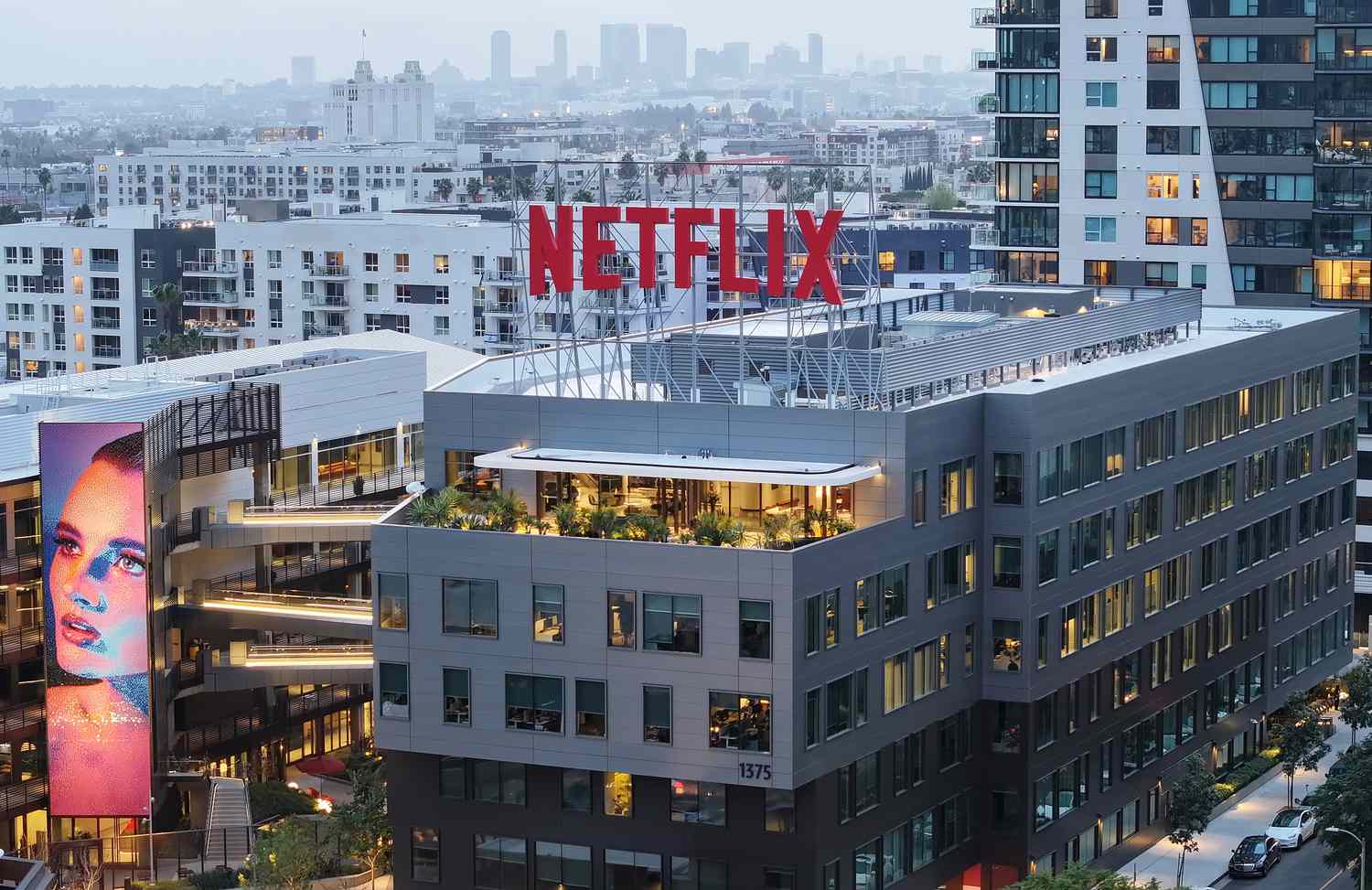 Netflix offices in Los Angeles in January 2024. 