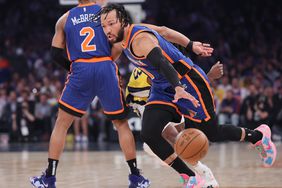 The New York Knicks' Jalen Brunson during a game at Madison Square Garden in May. 