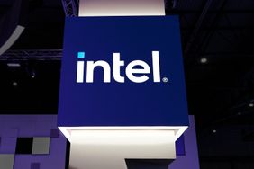 Intel display at Mobile World Congress 2025.