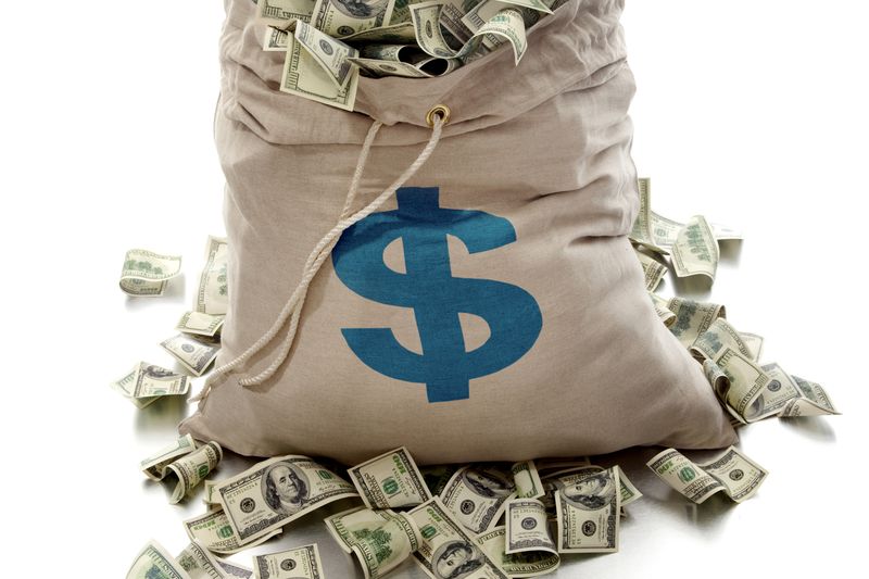 Image of a sack of cash, illustrating About.com's Cash Sweepstakes List.