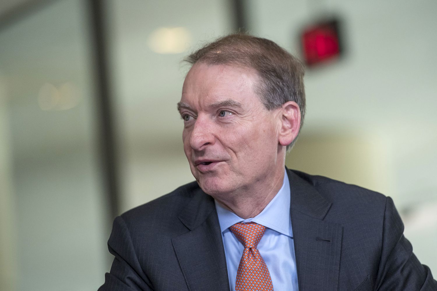 Paul Atkins, founder and chief executive officer of Patomak Global Partners LLC, speaks during a Bloomberg Television interview at the Milken Institute Global Conference in Beverly Hills, California, U.S., on Monday, May 1, 2017.