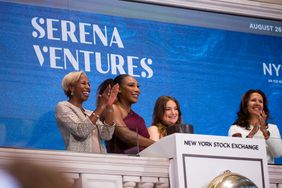 Serena ringing the opening bell of the NYSE