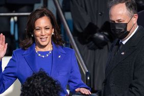 Kamala Harris being sworn in as vice president of the United States