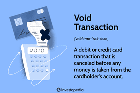 Void Transaction: A debit or credit card transaction that is canceled before any money is taken from the cardholder's account.