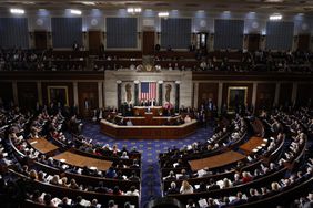 South Korean President Yoon Suk-yeol delivers remarks to a joint meeting of Congress in the House Chamber of the U.S. Capitol on April 27, 2023 in Washington, DC.