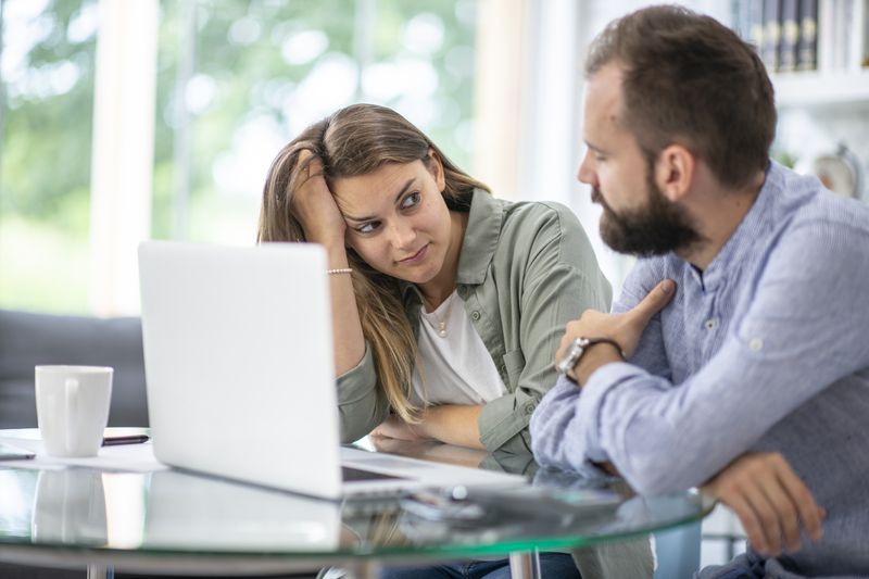 Couple considering debt relief