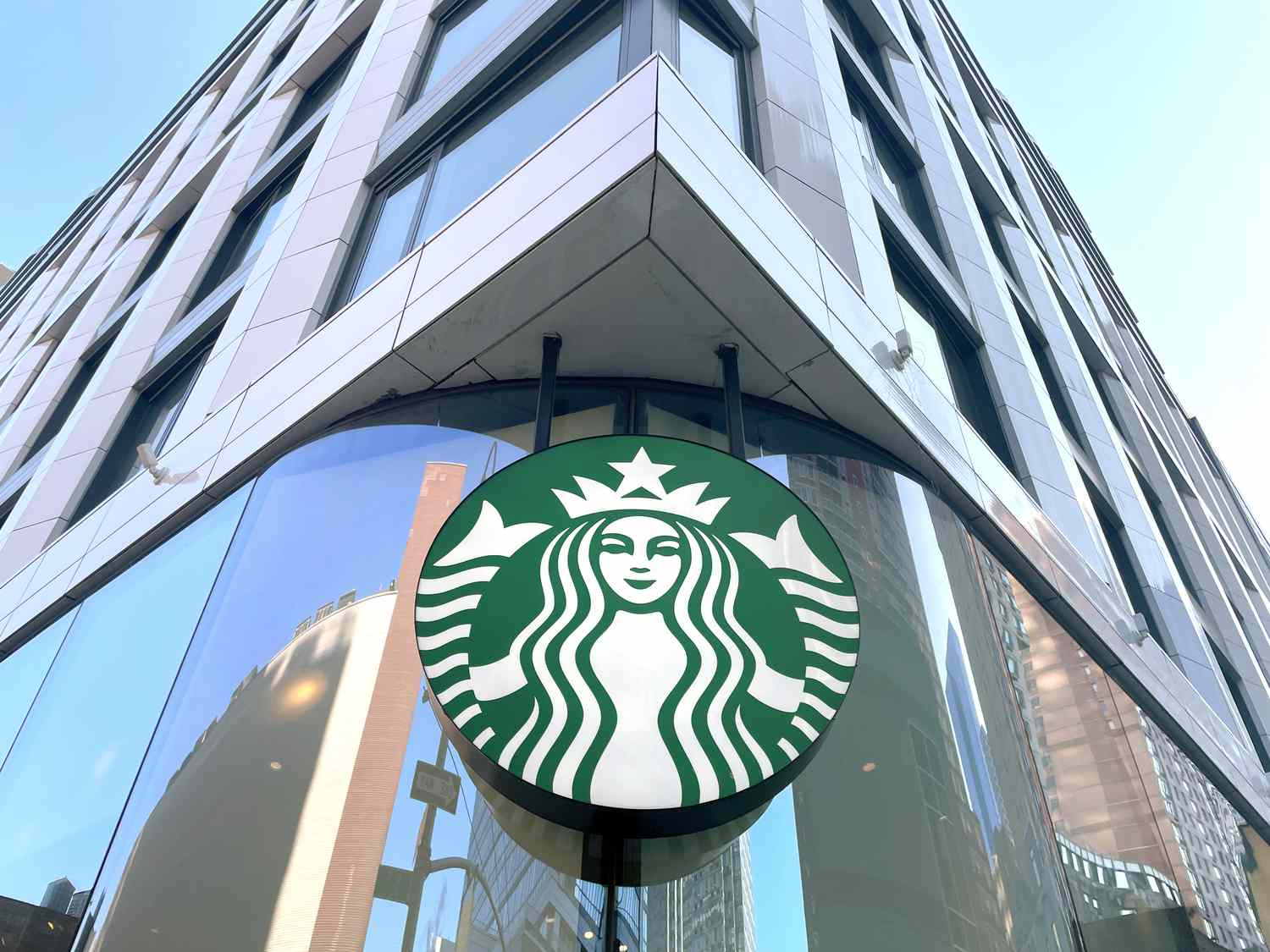 Starbucks signage on a building
