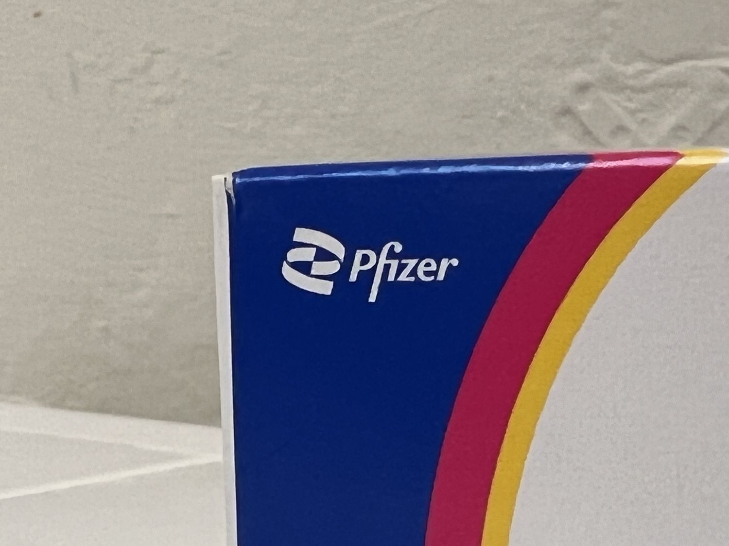 Pfizer logo on medication package