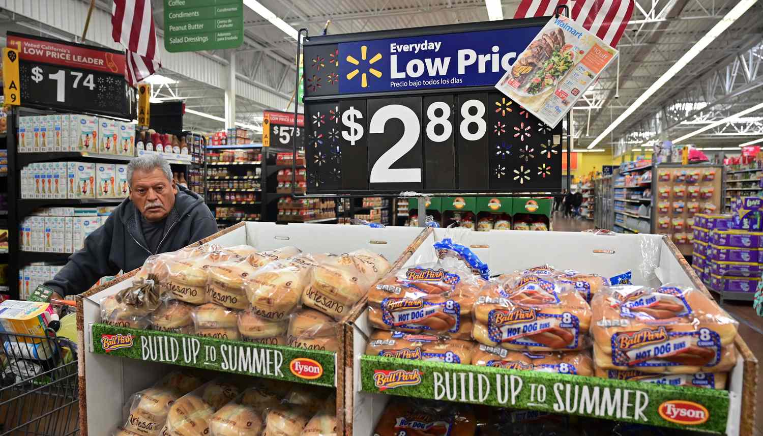 A man shopping at Walmart