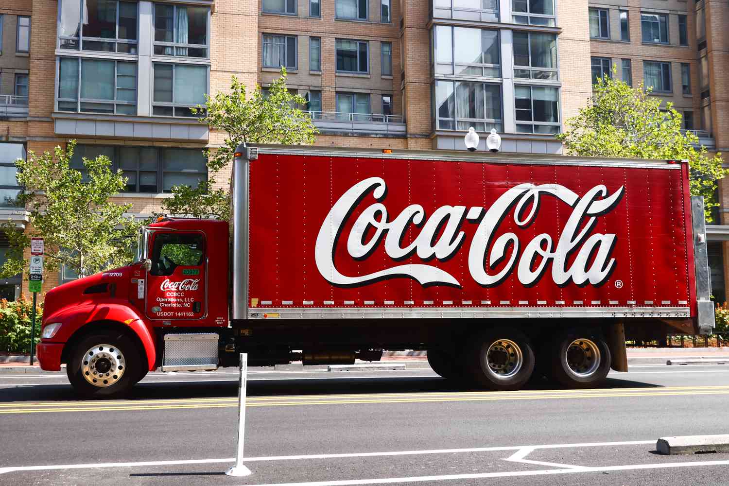 Coca-Cola truck in Washington, DC, July 9, 2024