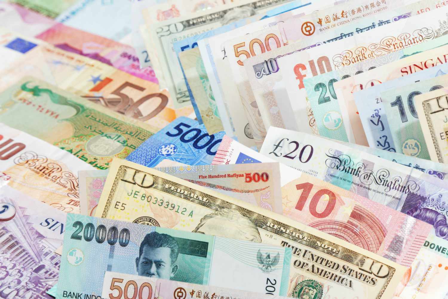 Different types of currency