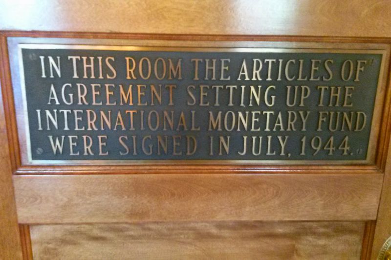 Plaque -- Gold Room within the Mount Washington Hotel