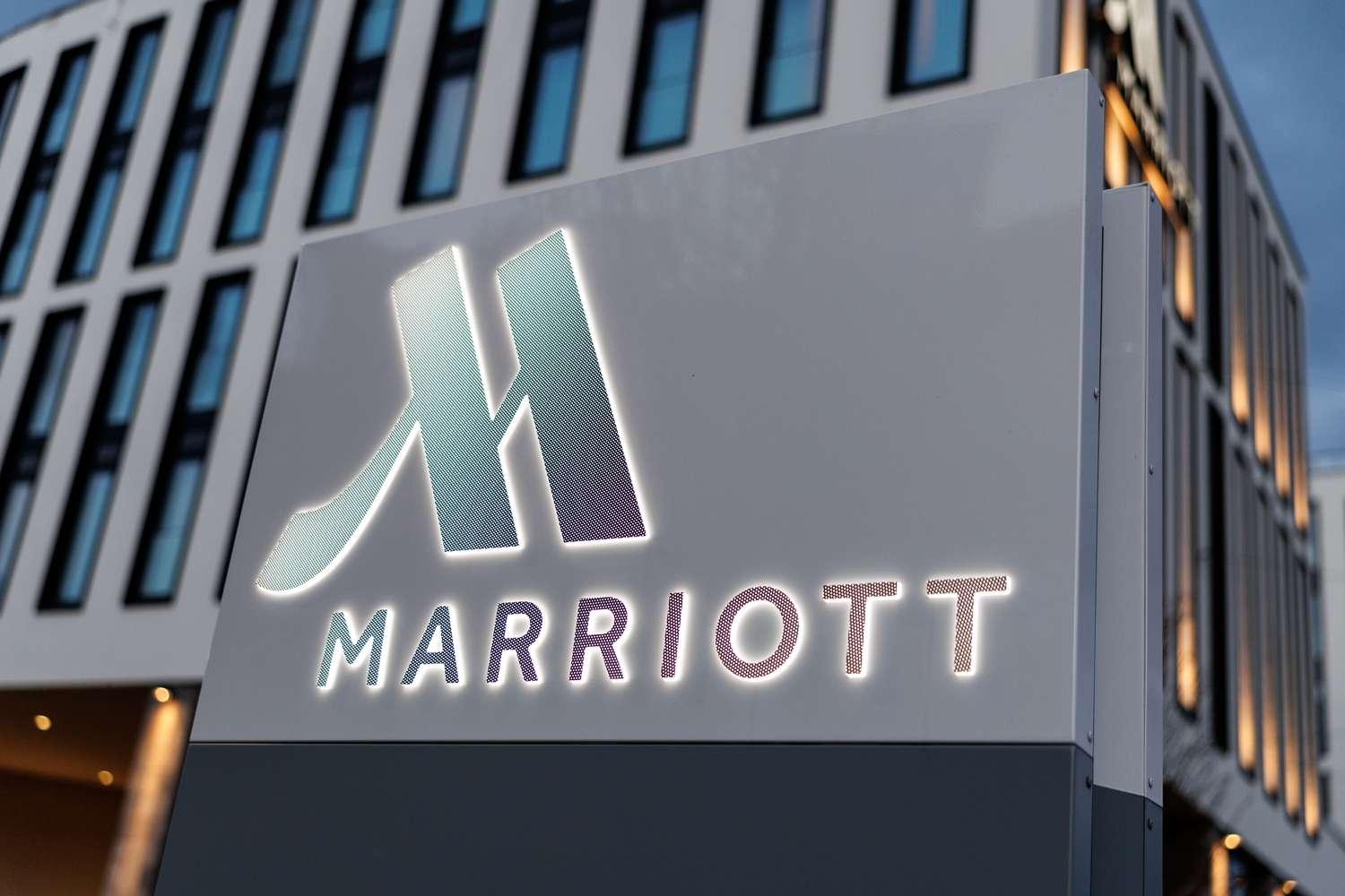 A Marriott hotel in Germany in October. 