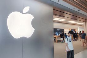 An iPhone15 promotion is held at Apple's flagship store on Nanjing Road in preparation for the launch of the iPhone16 in Shanghai, China, August 22, 2024