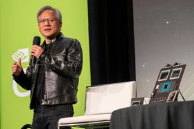 Nvidia CEO Jensen Huang at an event in March. 
