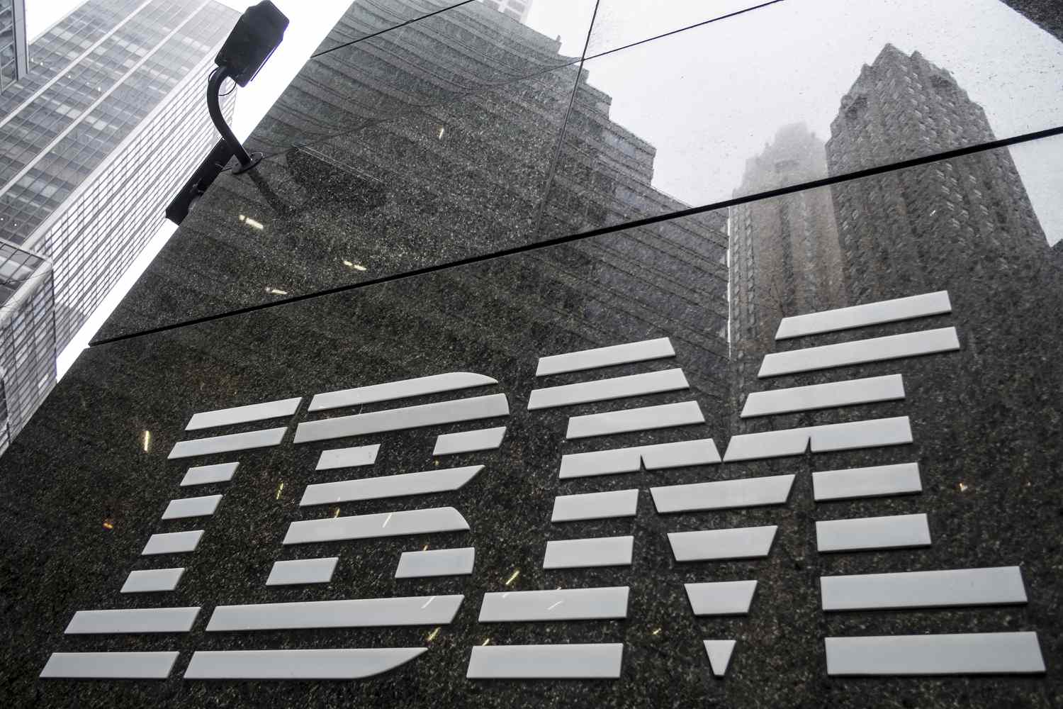 IBM sign on March 14th, 2013 in New York City.