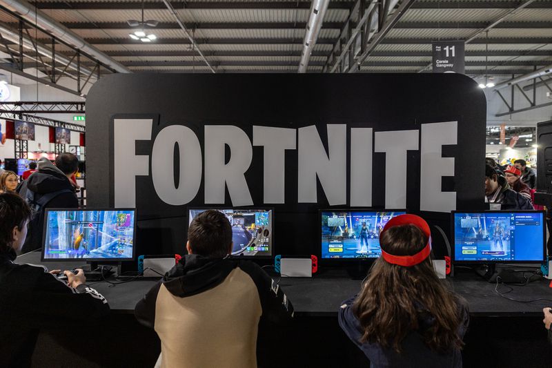Fortnite sign at Milan Games Week & Cartoomics 2024.