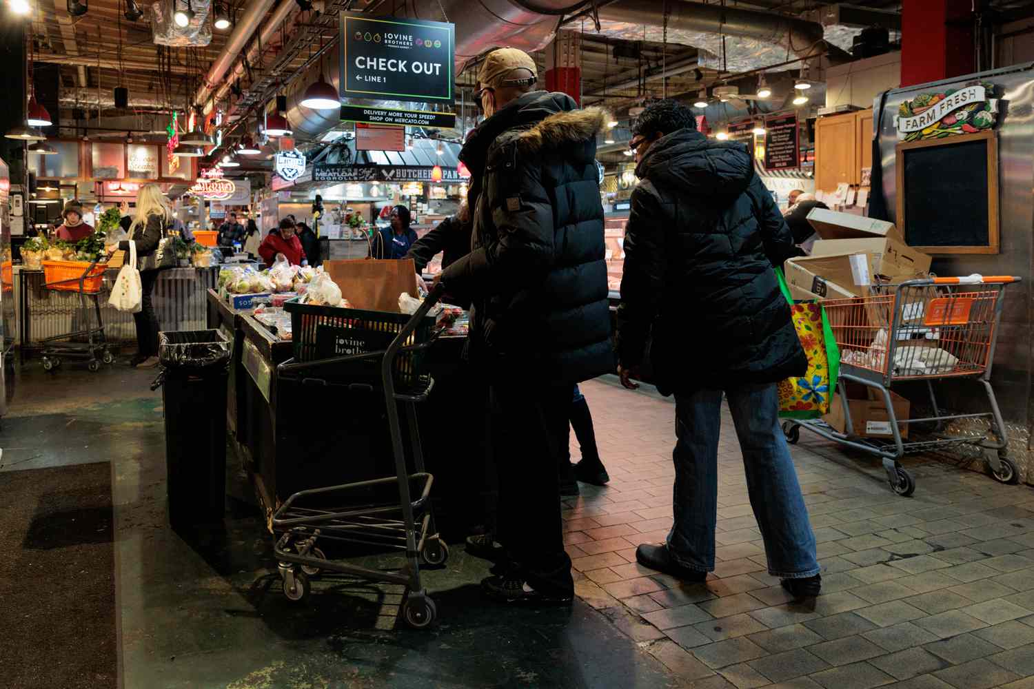 Shoppers at the Reading Terminal Market in Philadelphia, Pennsylvania, US, on Monday, Feb. 12, 2024.